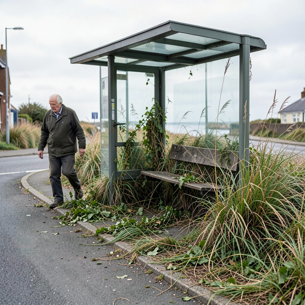 Worthing man clears Goring-on-Sea bus stop weeds over elderly safety concerns
